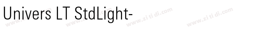 Univers LT StdLight字体转换